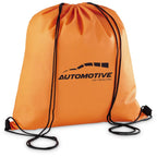 Altitude Whitefield Non-Woven Drawstring Bag in Orange — Print Fast Express