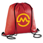 Altitude Whitefield Non-Woven Drawstring Bag in Red — Print Fast Express