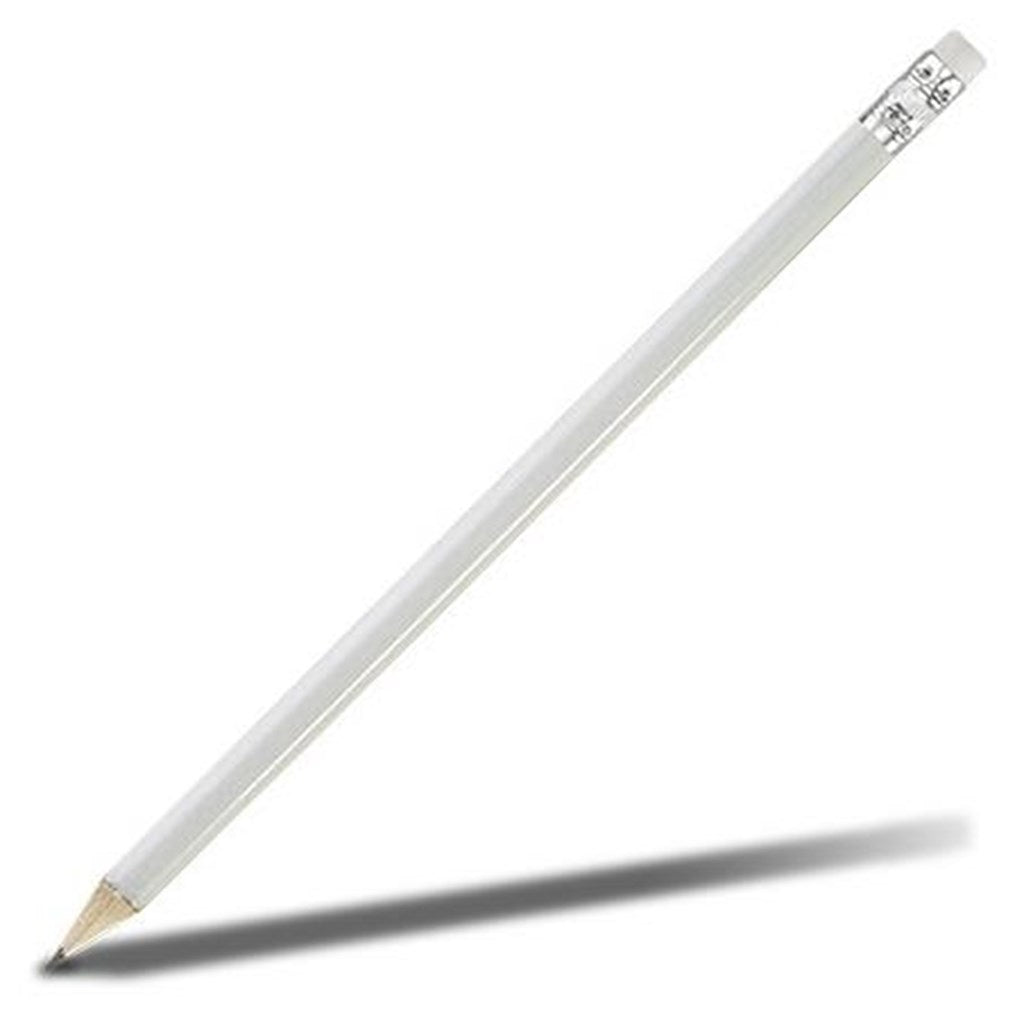 Altitude Basix Wooden Pencil in Solid White — Print Fast Express