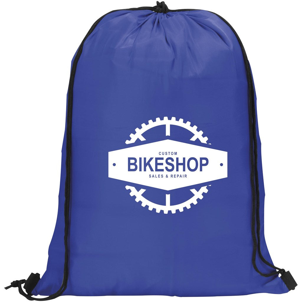 Altitude Daily 190T Drawstring Bag in Blue — Print Fast Express