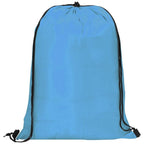 Altitude Daily 190T Drawstring Bag in Cyan - Print Fast Express