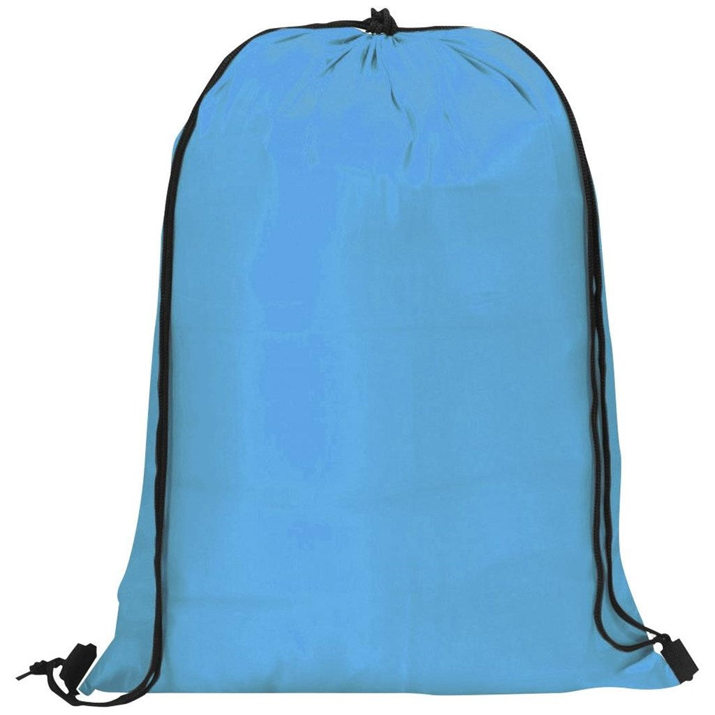 Altitude Daily 190T Drawstring Bag in Cyan - Print Fast Express
