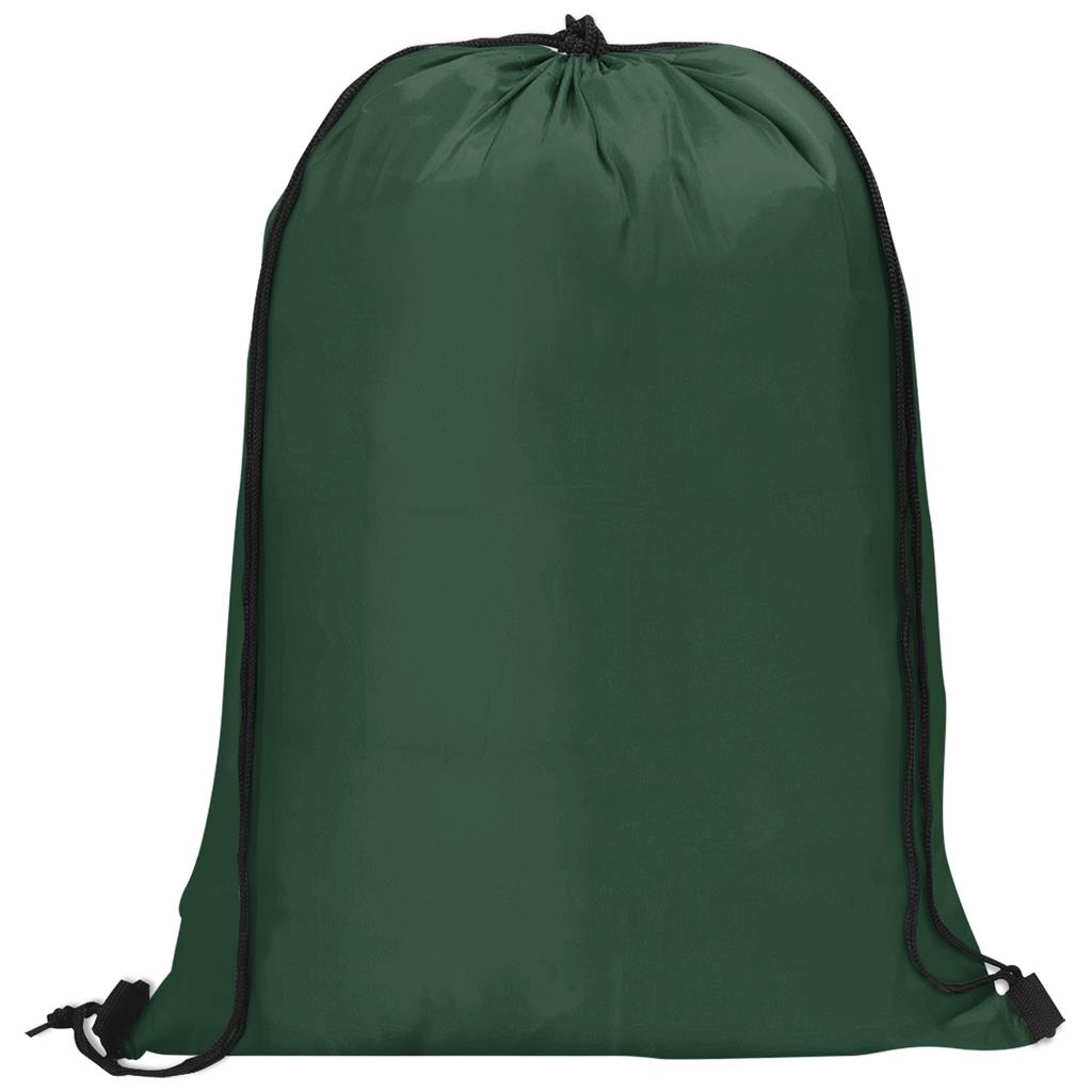 Altitude Daily 190T Drawstring Bag in Dark Green - Print Fast Express