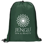 Altitude Daily 190T Drawstring Bag in Dark Green — Print Fast Express
