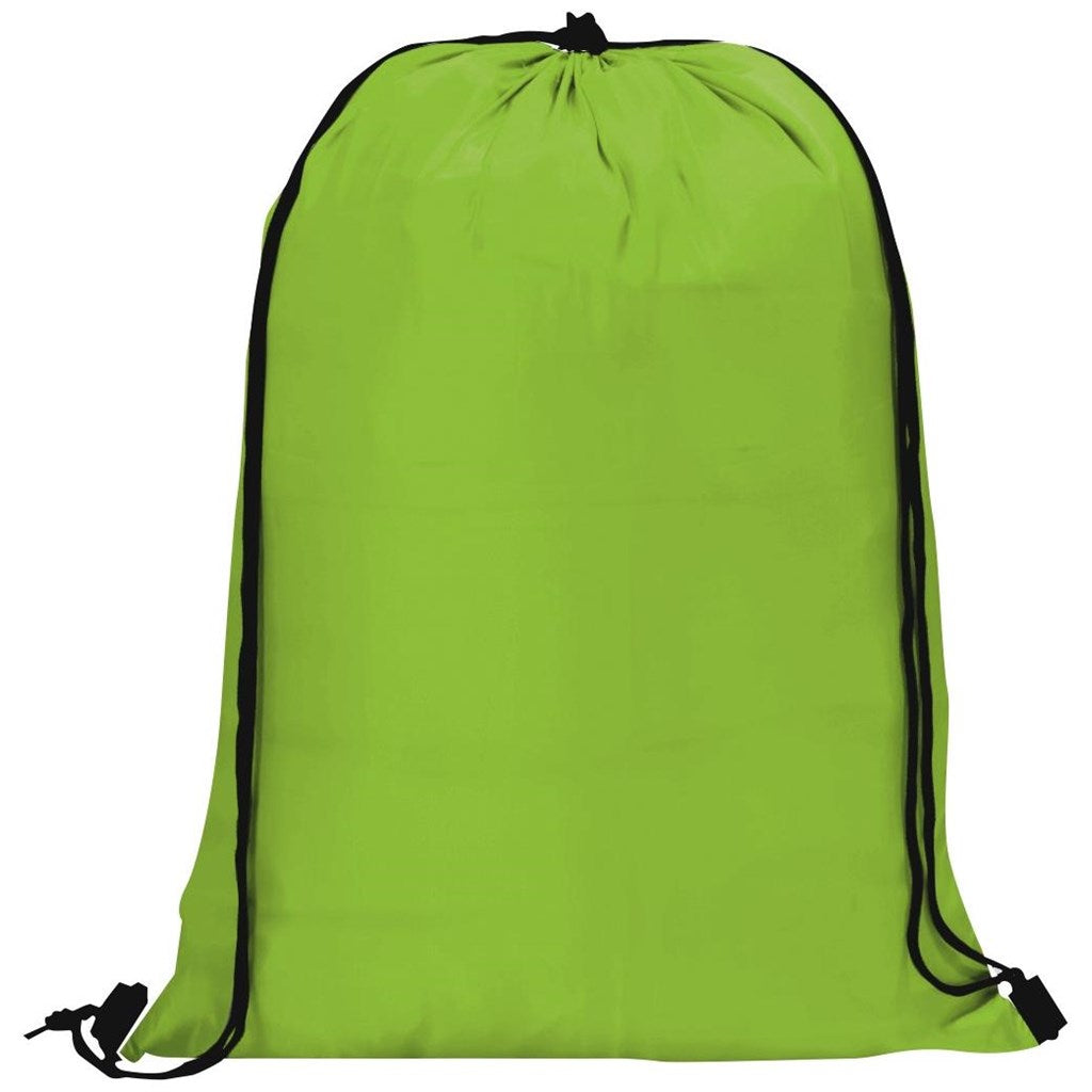 Altitude Daily 190T Drawstring Bag in Lime - Print Fast Express