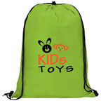 Altitude Daily 190T Drawstring Bag in Lime — Print Fast Express
