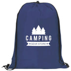 Altitude Daily 190T Drawstring Bag in Navy — Print Fast Express