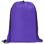 Altitude Daily 190T Drawstring Bag in Purple - Print Fast Express