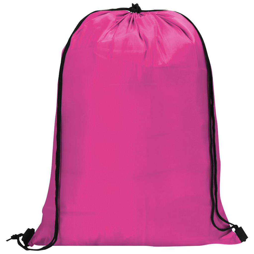 Altitude Daily 190T Drawstring Bag in Pink - Print Fast Express