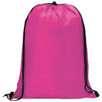 Altitude Daily 190T Drawstring Bag in Pink - Print Fast Express