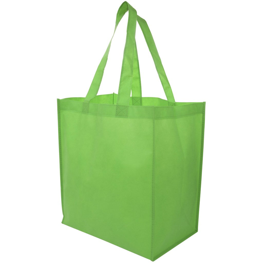 Altitude Shuttle Non-Woven Shopper in Lime - Print Fast Express