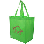 Altitude Shuttle Non-Woven Shopper in Lime — Print Fast Express