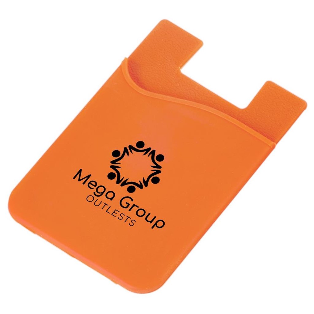 Altitude Razzle Dazzle Phone Card Holder in Orange — Print Fast Express