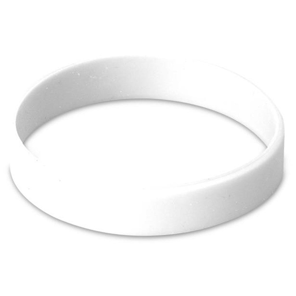 Altitude Fitwise Silicone Adults Wristband in Solid White — Print Fast Express
