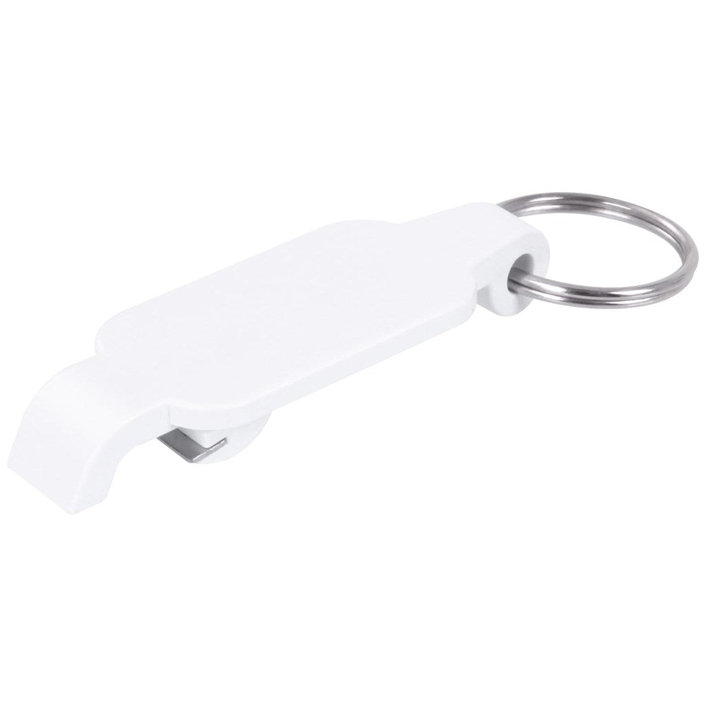 Altitude Pop Bottle Opener Keyholder in Solid White - Print Fast Express