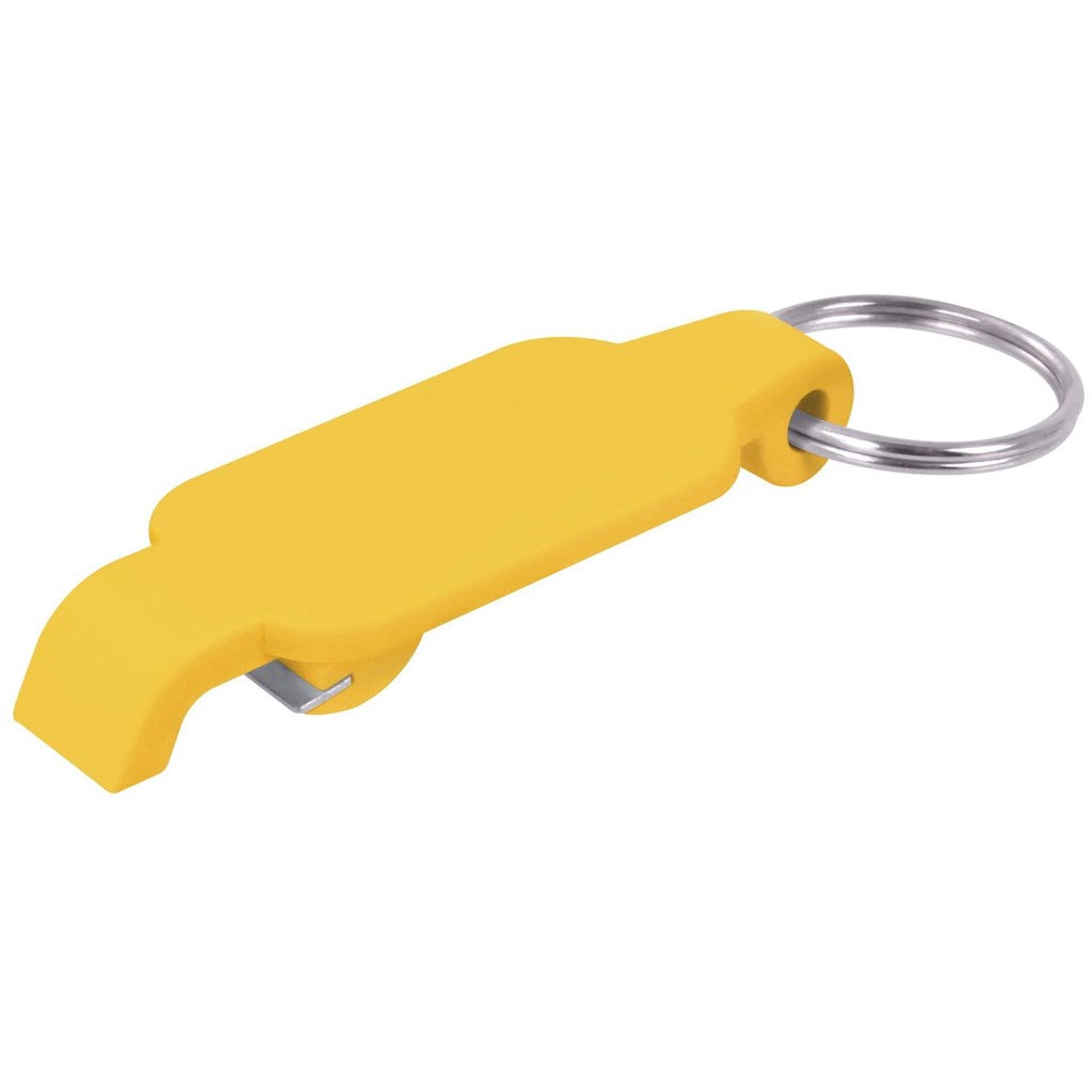 Altitude Pop Bottle Opener Keyholder in Yellow - Print Fast Express