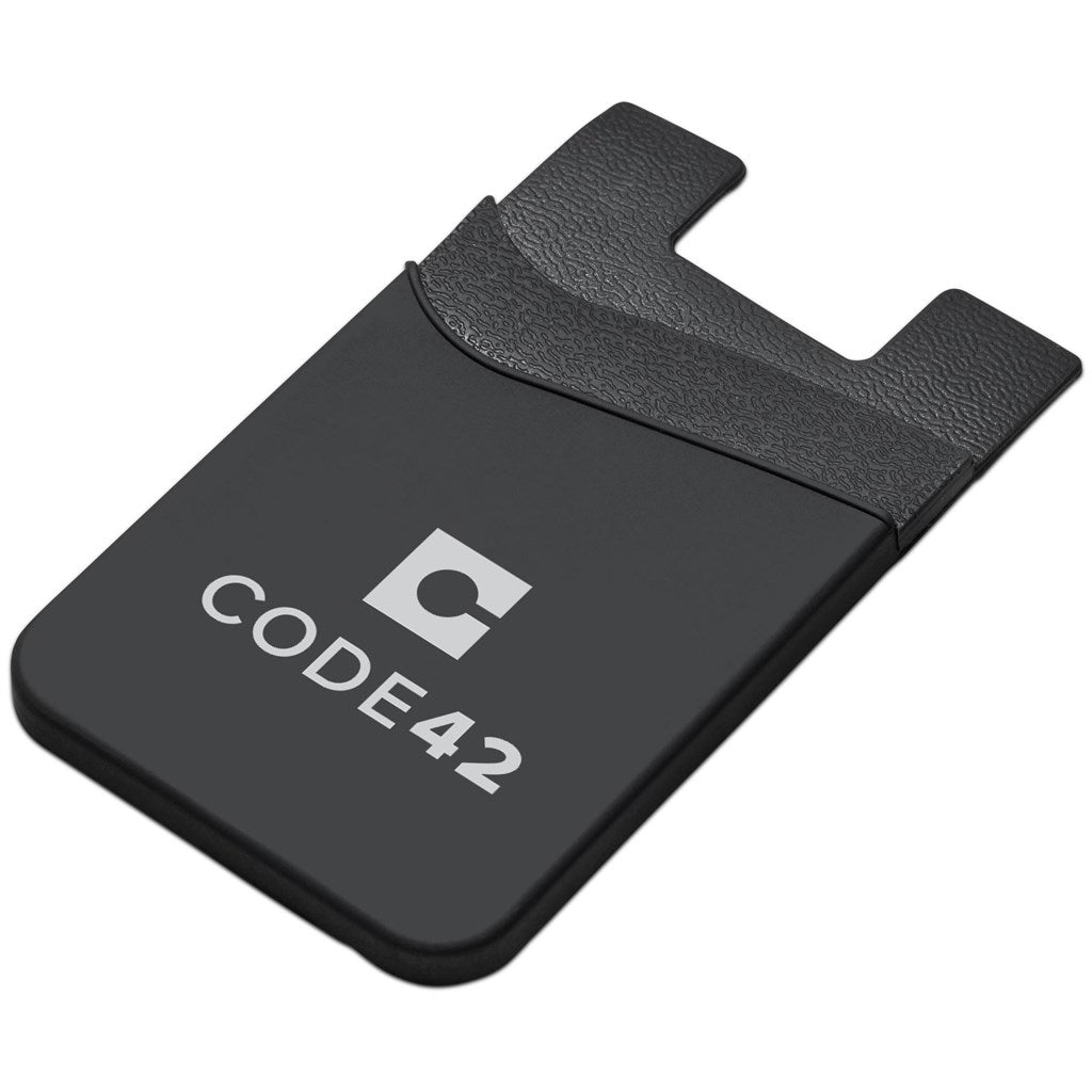 Altitude Snazzy Dual Phone Card Holder in Black — Print Fast Express