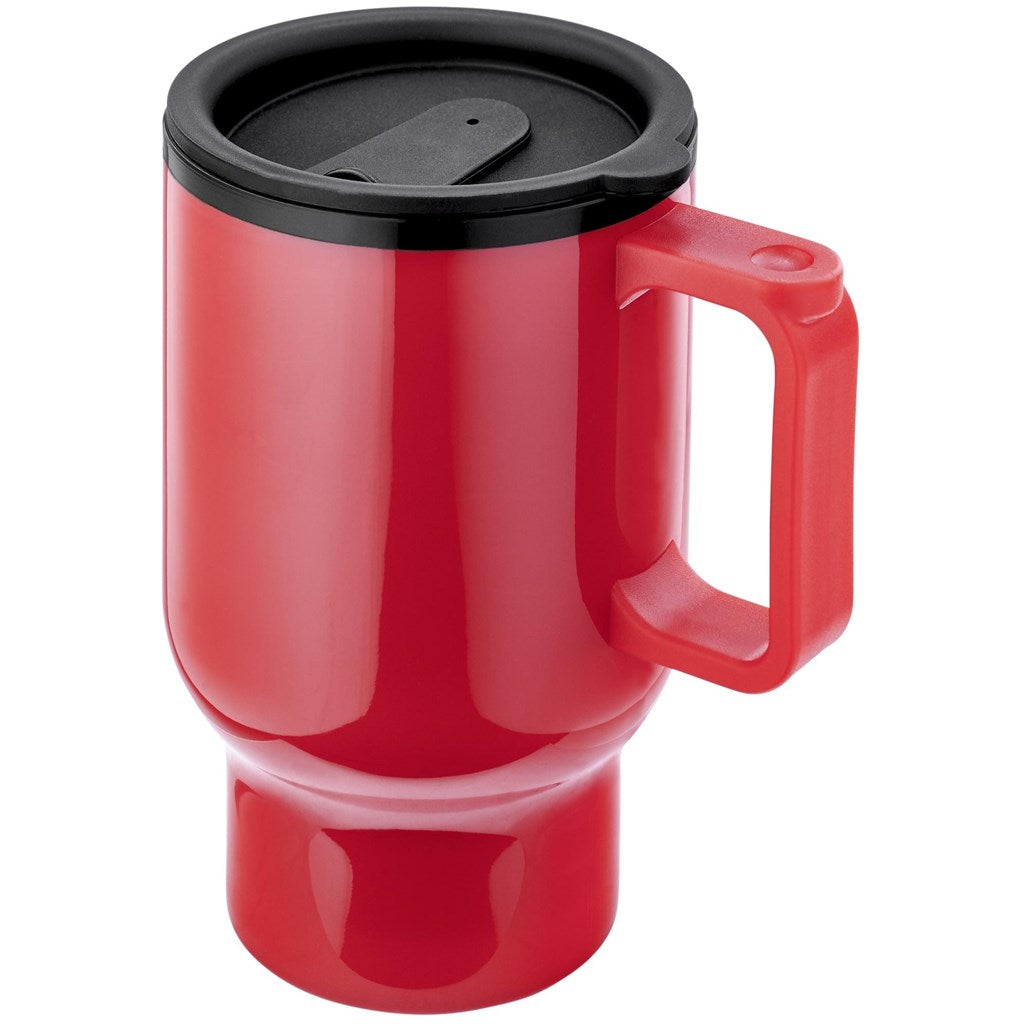 Altitude Whimsy Plastic Double-Wall Mug - 430ml in Red - Print Fast Express