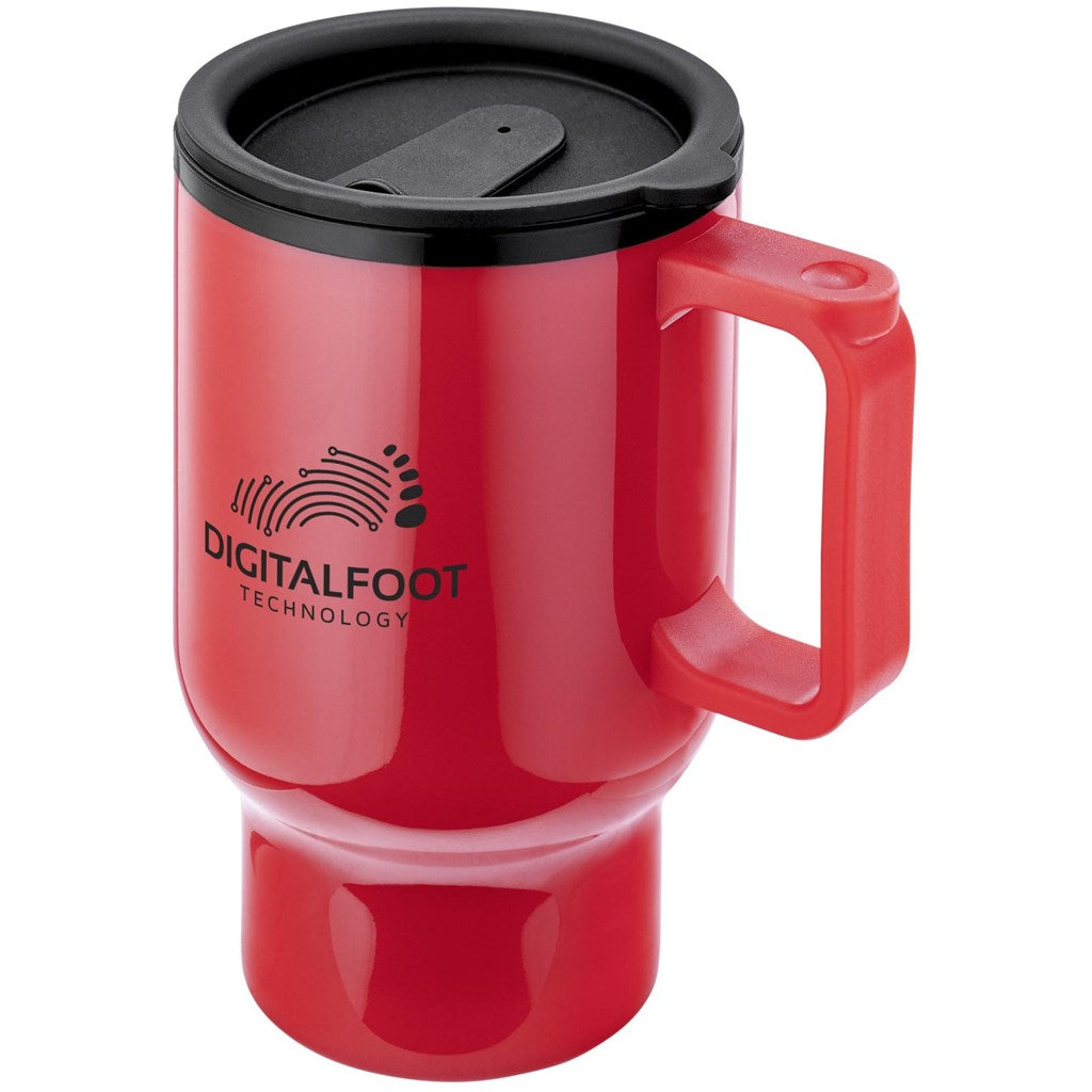 Altitude Whimsy Plastic Double-Wall Mug - 430ml in Red — Print Fast Express