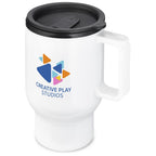 Altitude Whimsy Plastic Double-Wall Mug - 430ml in Solid White — Print Fast Express