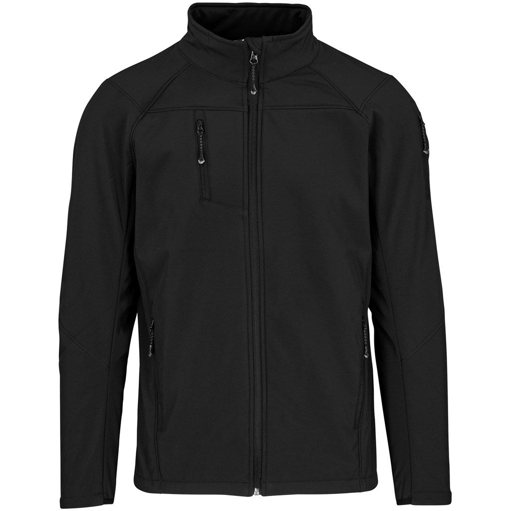Mens Alex Varga Elysium Softshell Jacket in Black — Print Fast Express