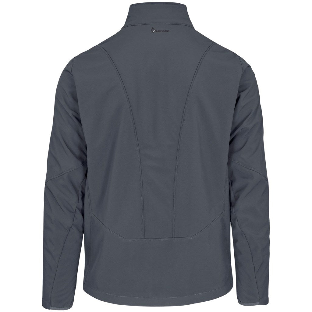 Mens Alex Varga Elysium Softshell Jacket in Charcoal - Print Fast Express