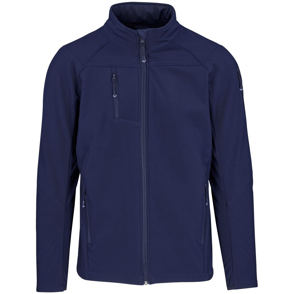 Mens Alex Varga Elysium Softshell Jacket in Navy — Print Fast Express