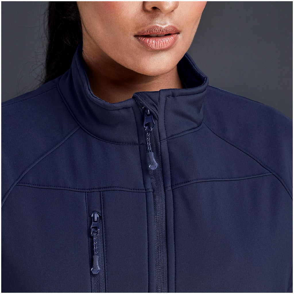 Ladies Alex Varga Elysium Softshell Jacket in Navy - Print Fast Express
