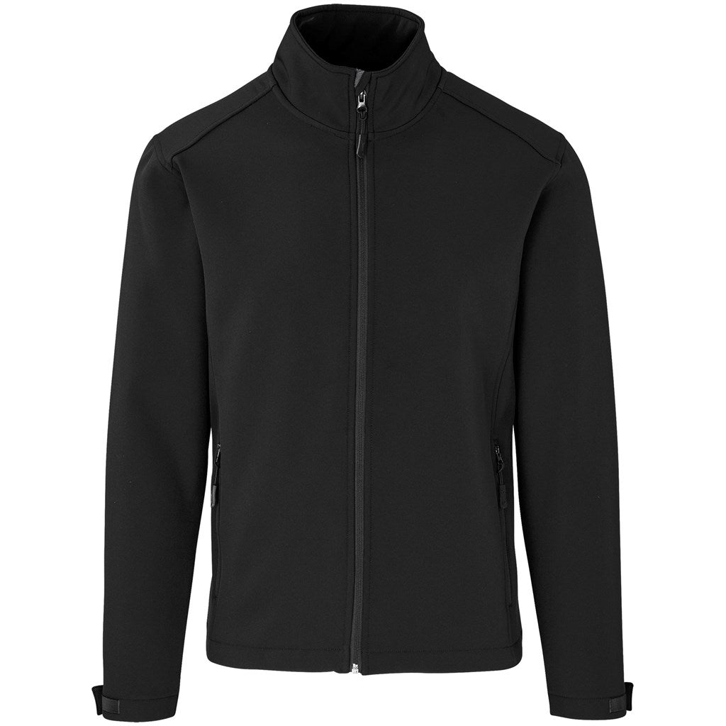Mens Nagano Softshell Jacket in Black — Print Fast Express