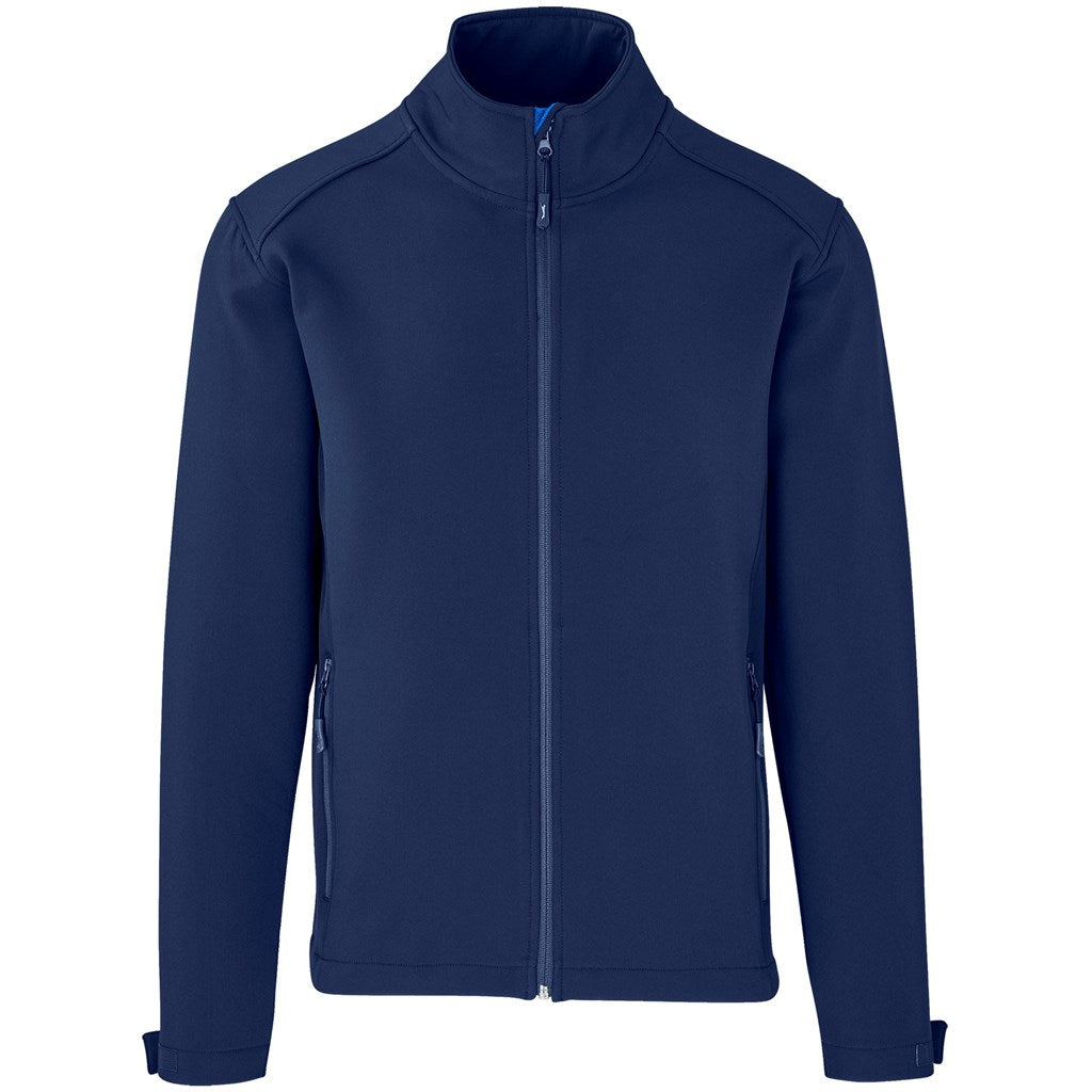Mens Nagano Softshell Jacket in Navy — Print Fast Express