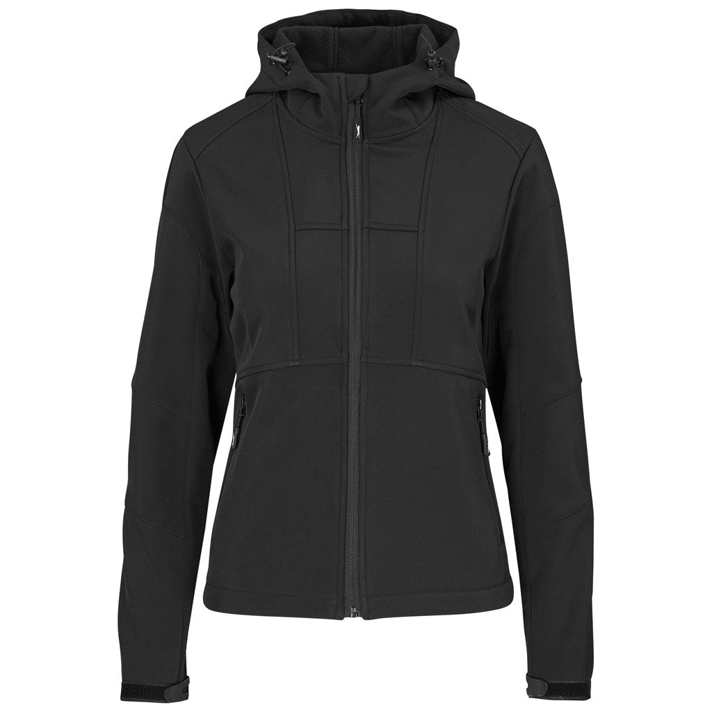 Ladies Nexus Softshell Jacket in Black — Print Fast Express