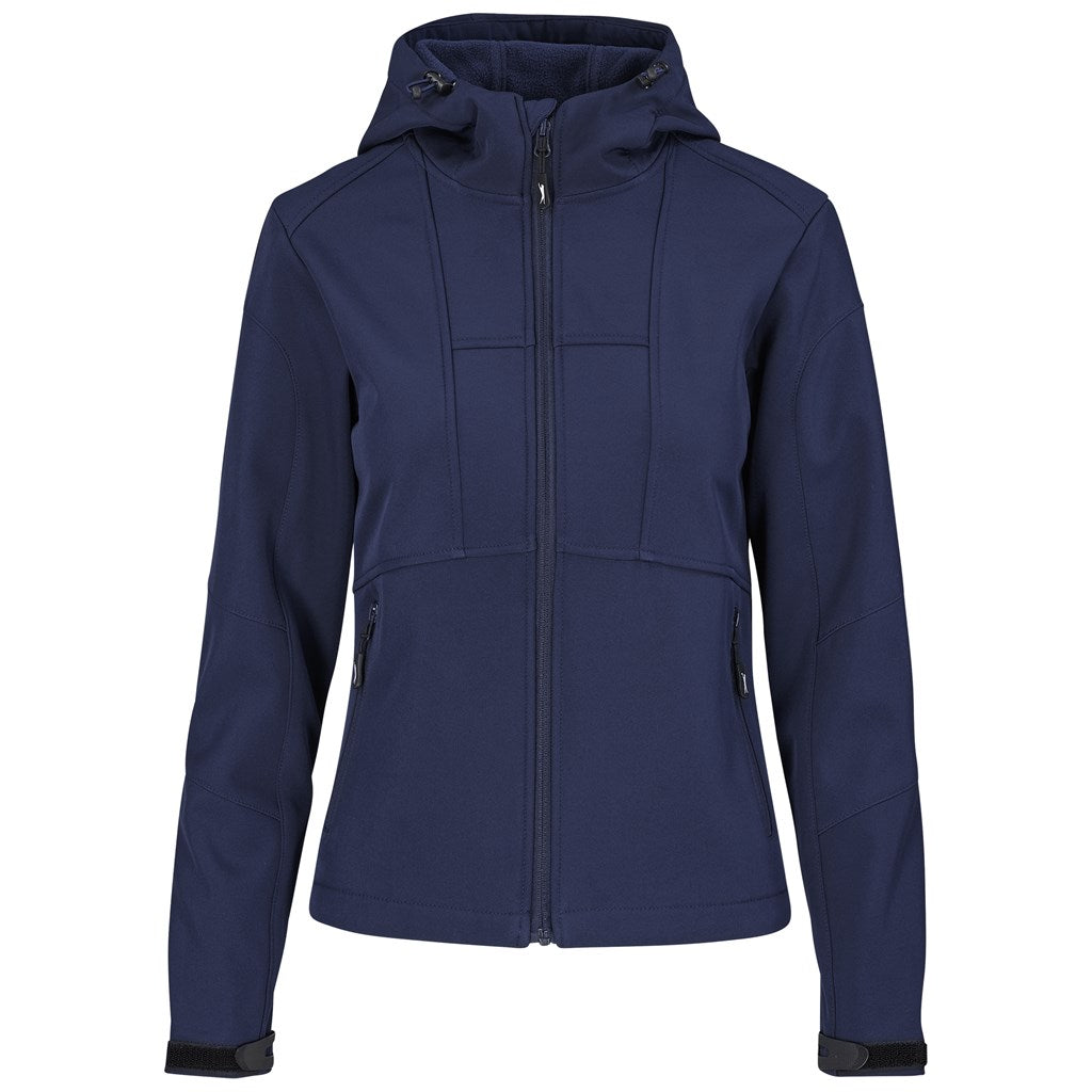 Ladies Nexus Softshell Jacket in Navy — Print Fast Express
