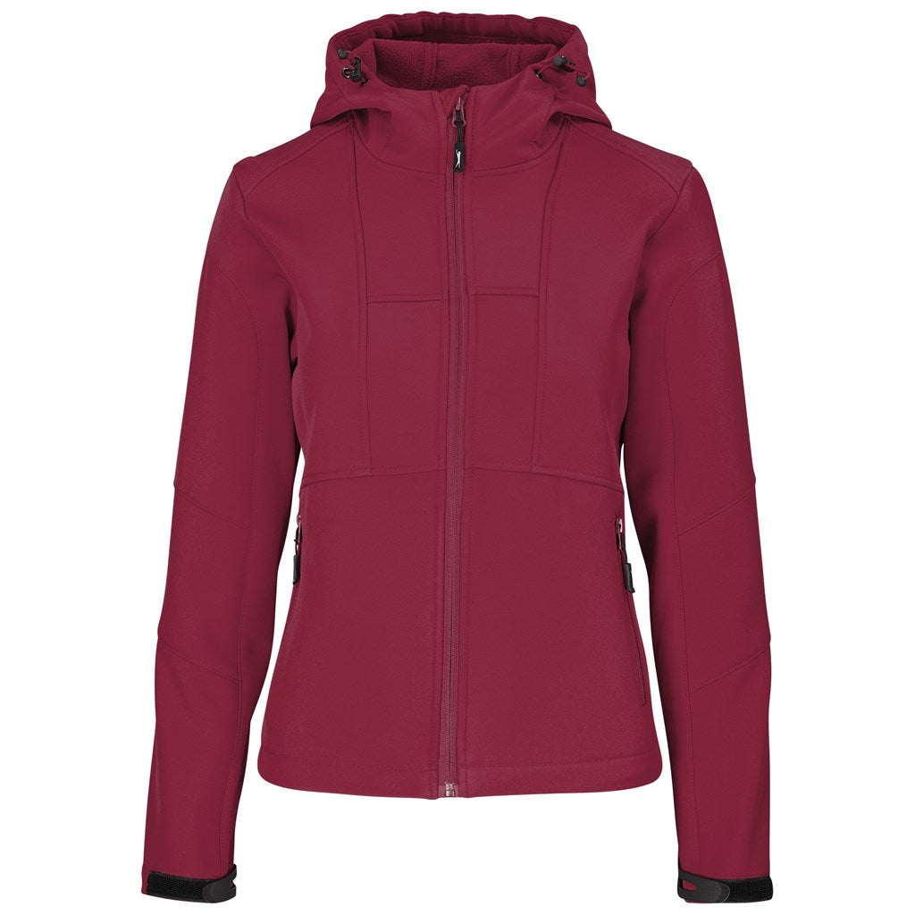 Ladies Nexus Softshell Jacket in Red — Print Fast Express