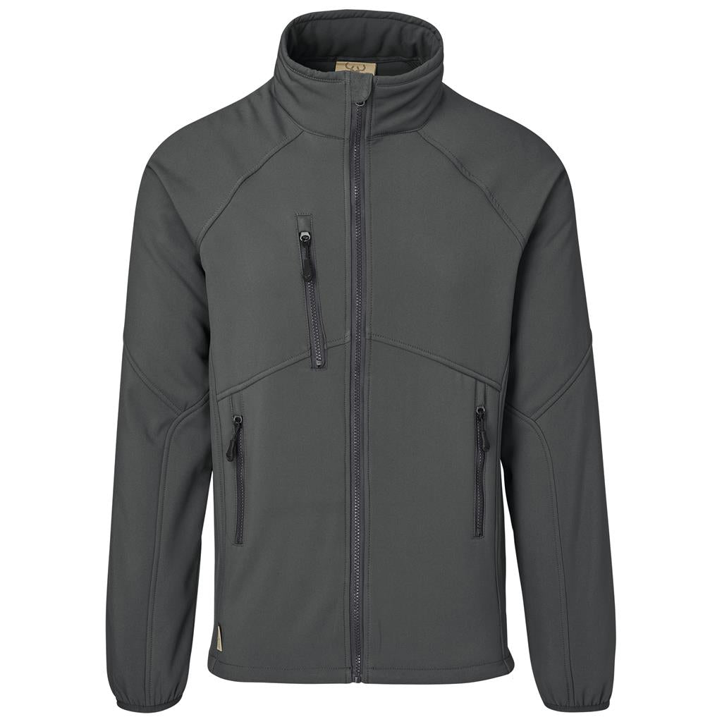 Mens Midlands Softshell Jacket in Charcoal — Print Fast Express