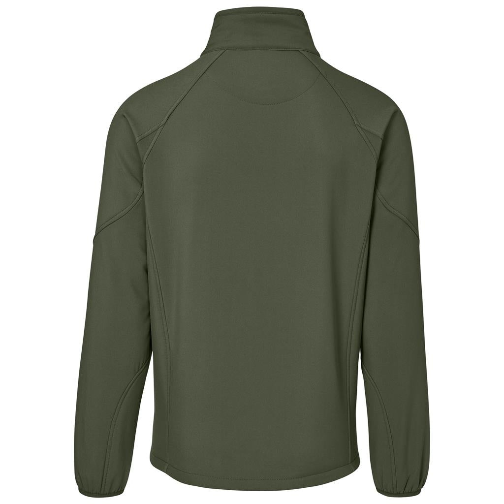 Mens Midlands Softshell Jacket in Olive - Print Fast Express