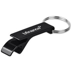 Altitude Tango Recycled Aluminium Bottle Opener Keyholder in Black — Print Fast Express