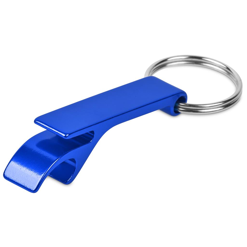 Altitude Tango Recycled Aluminium Bottle Opener Keyholder in Blue - Print Fast Express