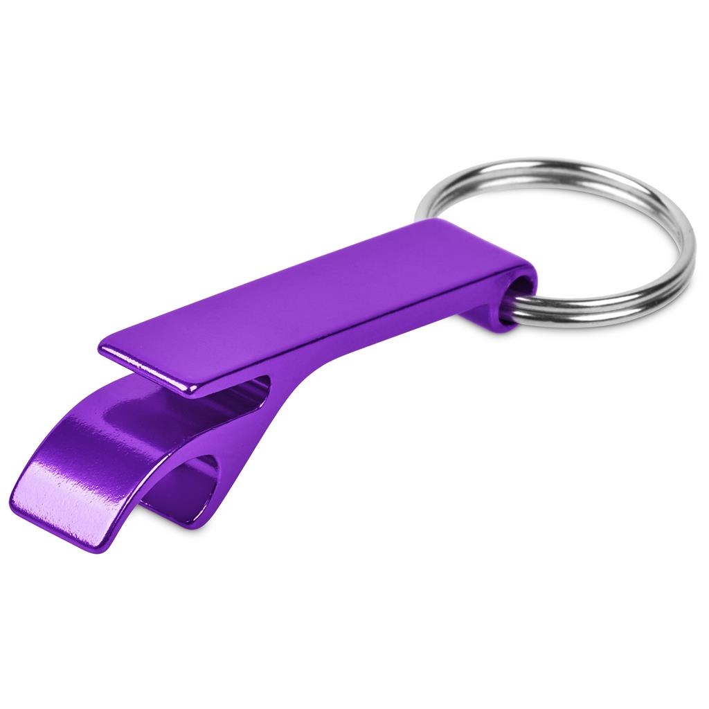 Altitude Tango Recycled Aluminium Bottle Opener Keyholder in Purple - Print Fast Express