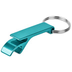 Altitude Tango Recycled Aluminium Bottle Opener Keyholder in Turquoise - Print Fast Express