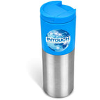 Kooshty Typhoon Stainless Steel & Plastic Double-Wall Tumbler - 450ml in Cyan — Print Fast Express