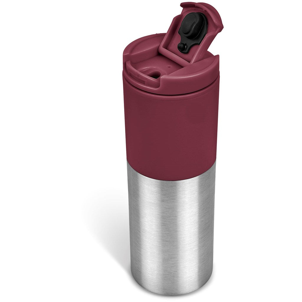 Kooshty Typhoon Stainless Steel & Plastic Double-Wall Tumbler - 450ml in Maroon - Print Fast Express