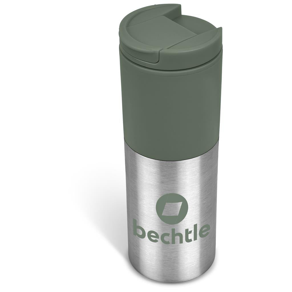 Kooshty Typhoon Stainless Steel & Plastic Double-Wall Tumbler - 450ml in Moss Green — Print Fast Express