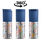 Kooshty Typhoon Stainless Steel & Plastic Double-Wall Tumbler - 450ml in Navy — Print Fast Express