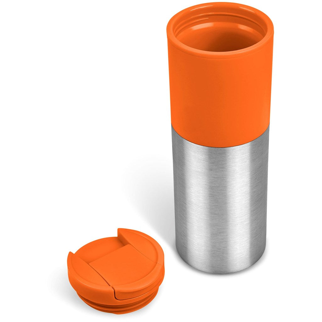 Kooshty Typhoon Stainless Steel & Plastic Double-Wall Tumbler - 450ml in Orange - Print Fast Express