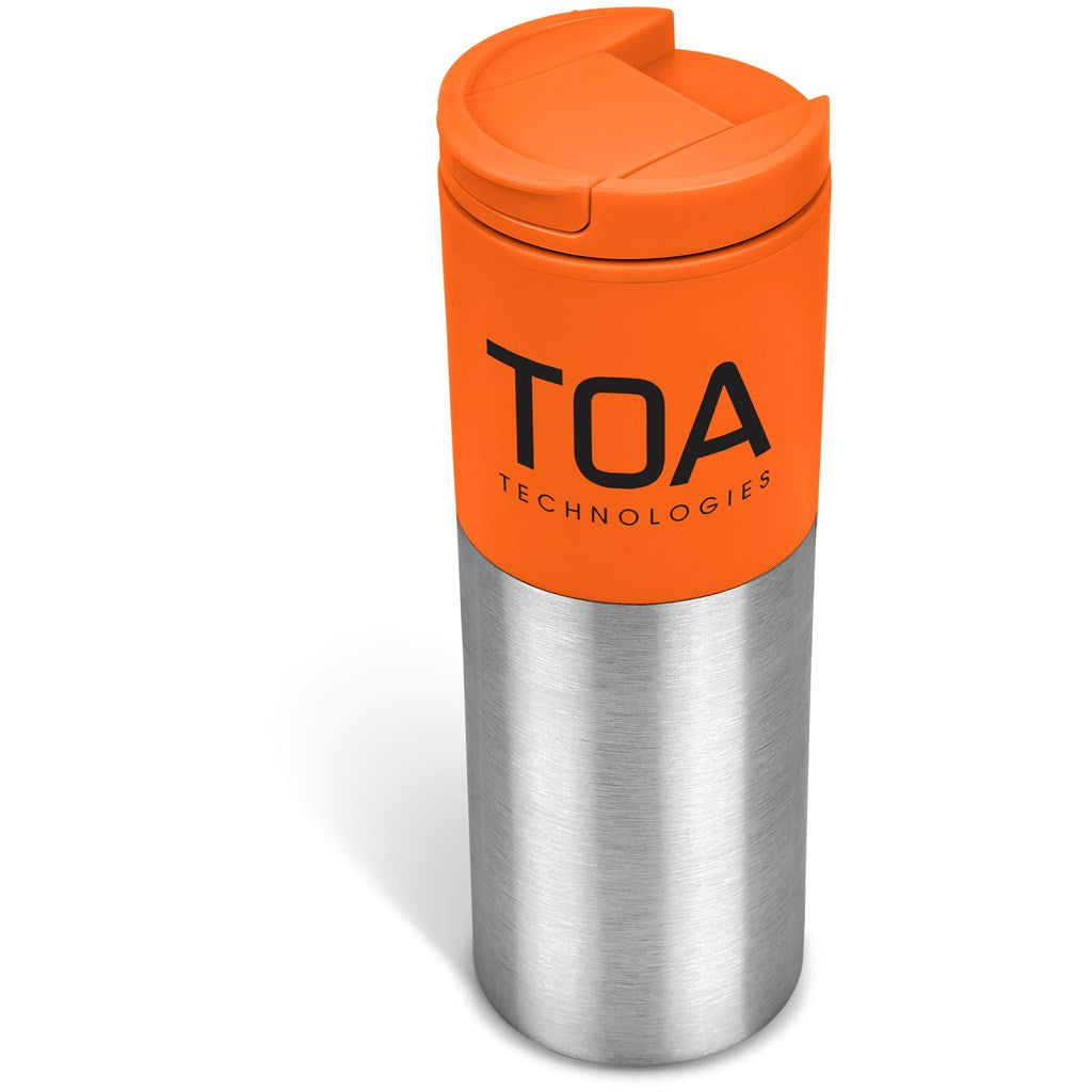 Kooshty Typhoon Stainless Steel & Plastic Double-Wall Tumbler - 450ml in Orange — Print Fast Express