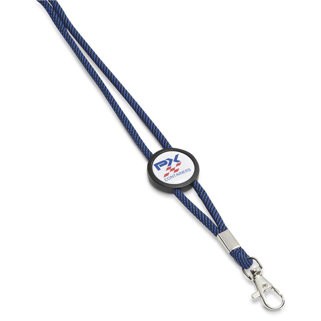 Altitude Candystripe Dome Lanyard in Blue — Print Fast Express