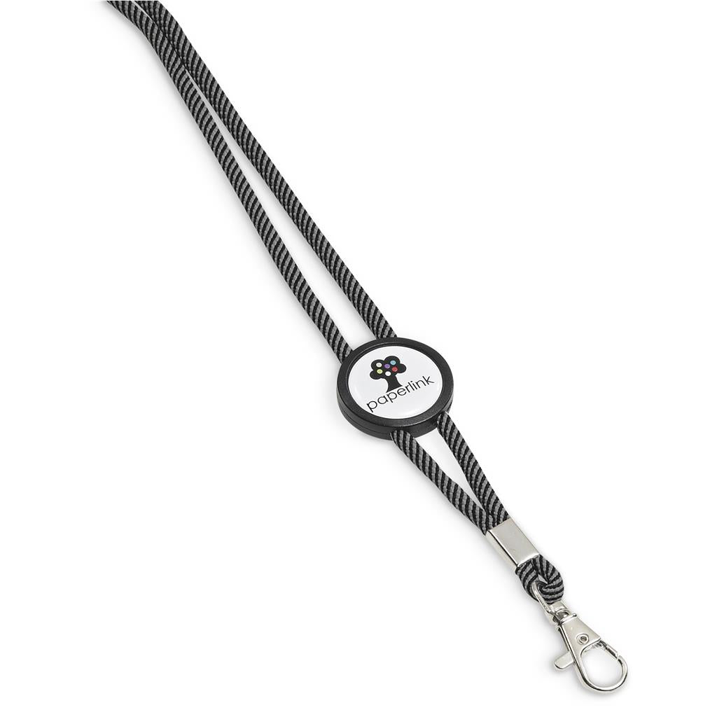 Altitude Candystripe Dome Lanyard in Grey — Print Fast Express