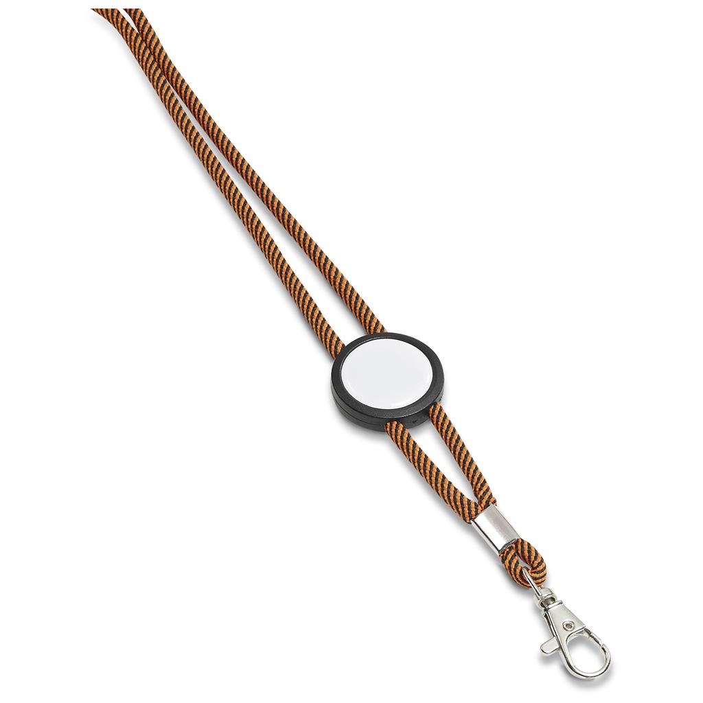 Altitude Candystripe Dome Lanyard in Orange - Print Fast Express