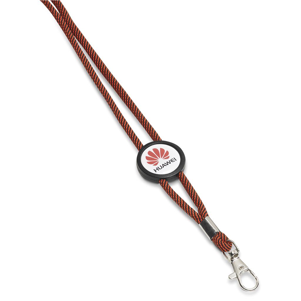 Altitude Candystripe Dome Lanyard in Red — Print Fast Express