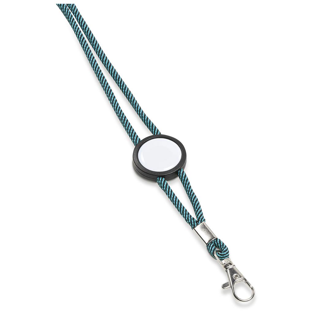 Altitude Candystripe Dome Lanyard in Turquoise - Print Fast Express